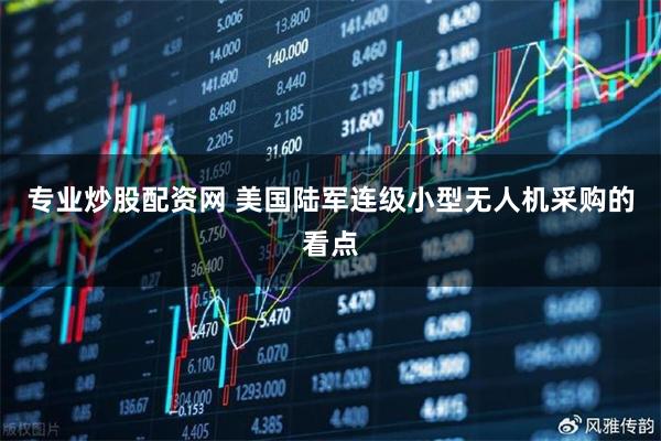 专业炒股配资网 美国陆军连级小型无人机采购的看点